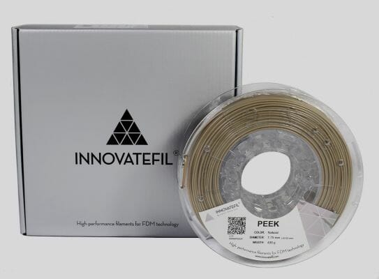 Packaging y filamento INNOVATEFIL PEEK