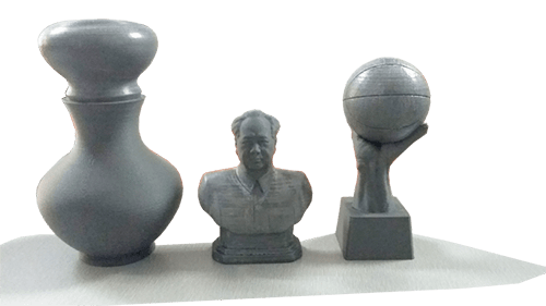 objetos impresos en 3D con ESUN Steel (Acero)