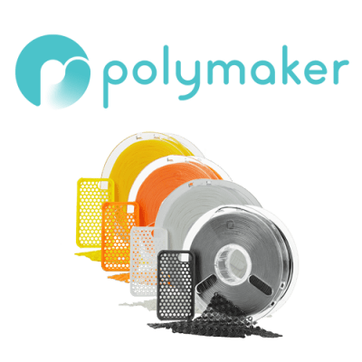 gama de filamento flex polyflex de Polymaker.